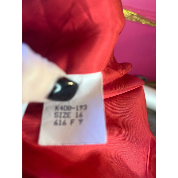 Vintage 80s 90s Pendleton Red Wool Blazer with Crest XL - Picture 4 of 6